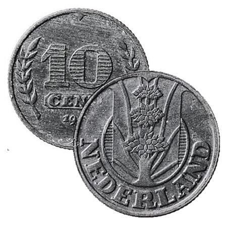 10 Cent 1941 z Driekruinenboom